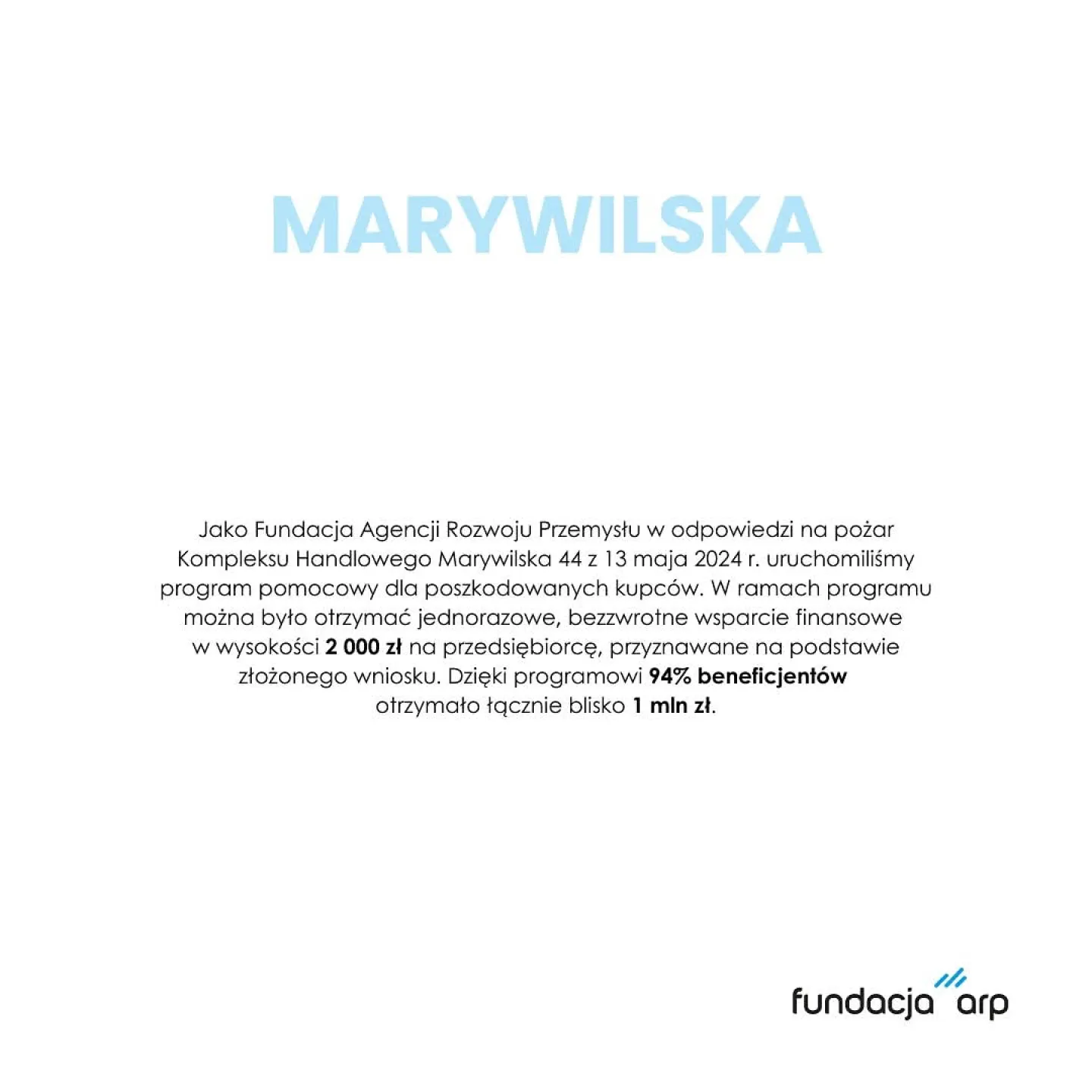 Wsparcie dla przedsiębiorców z Marywilskiej po pożarze hali handlowej